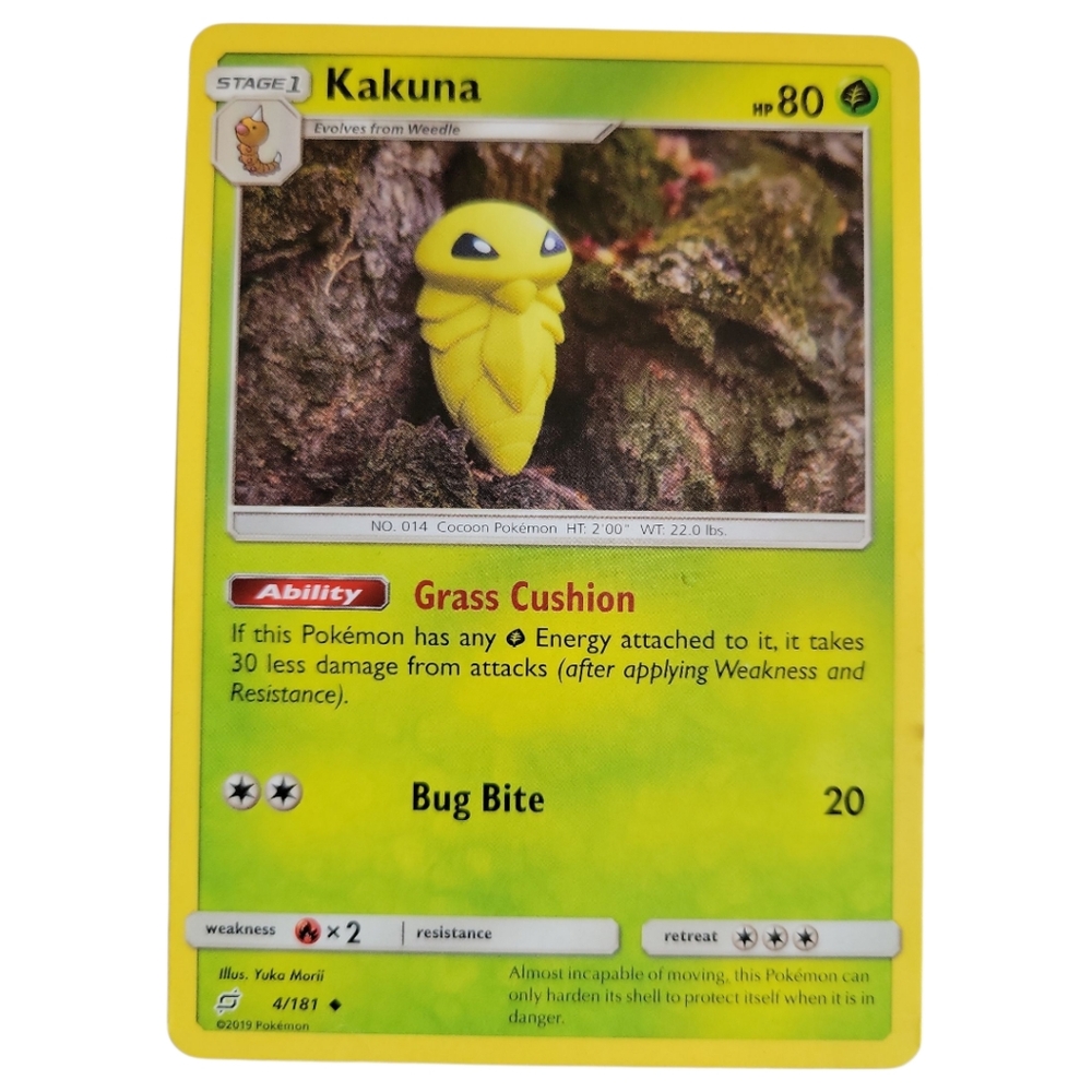 Vtg 2019 Pokémon TCG Kakuna Sun & Moon - Team Up 4/181 Regular Uncommon